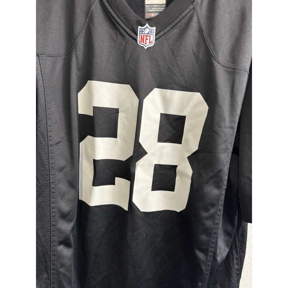 Size XL - Nike On Field Oakland Raiders Josh Jacobs NFL Jersey Black - Picture 2 of 6